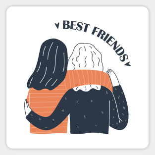 Best Friends Girls Magnet